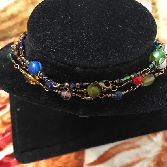 Triple strand necklace - Picture 4 of 8